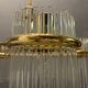 Mid-Century Italian Murano Glass Rod Chandelier, 1980s