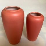 Pair of asymmetrical coral vases Bay Germany