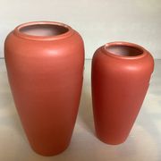 Pair of asymmetrical coral vases Bay Germany