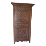 Old wardrobe "standing man" solid wood