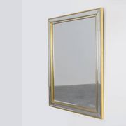 Hollywood Regency Metal Mirror by Deknudt, Belgium 20th Century