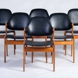 Teak Dining Chairs by Ejvind A. Johansson for Gern Møbelfabrik, Denmark, 1960s, Set of 6