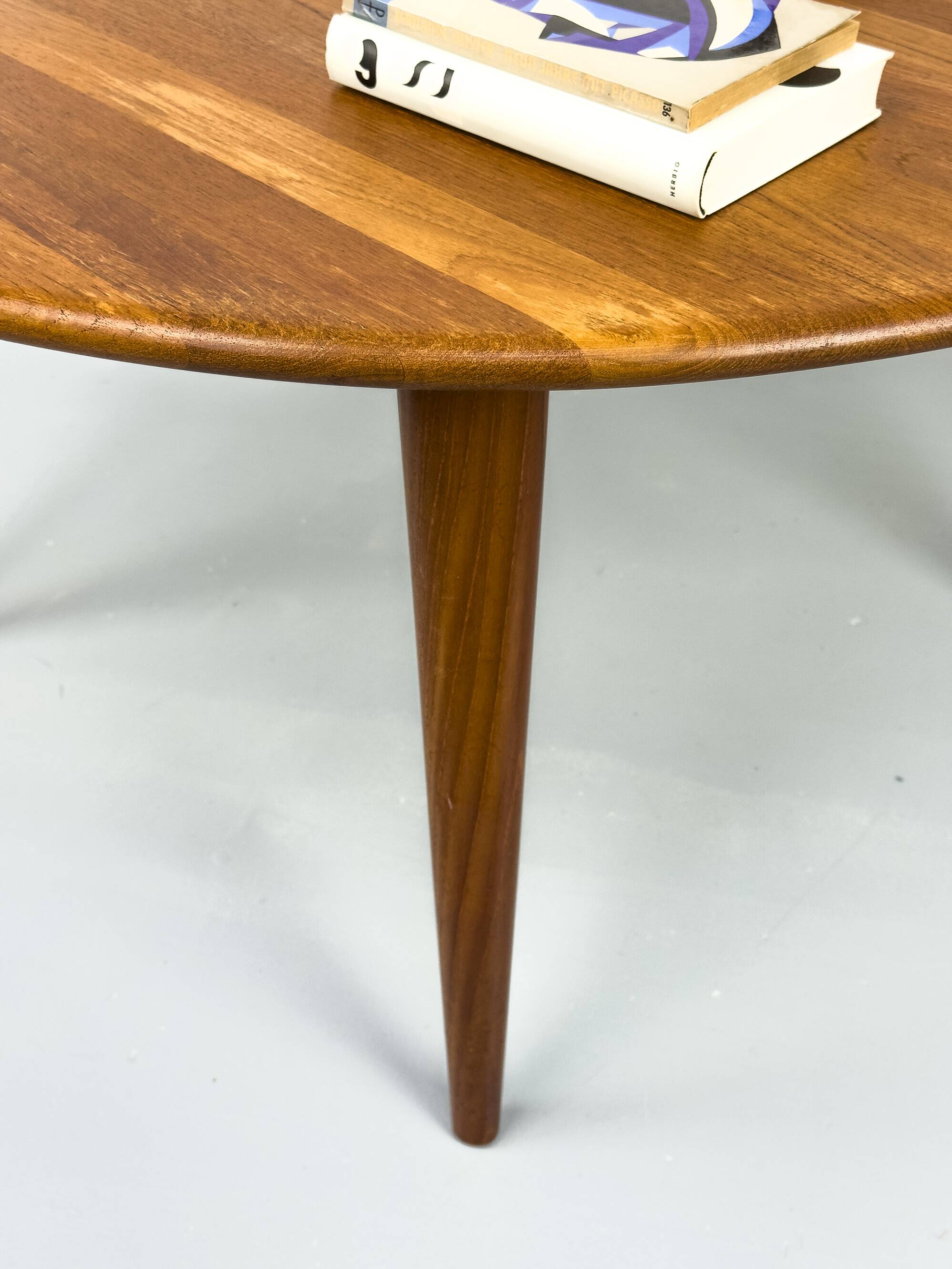 Circular Teak Coffee Table from Mikael Laursen, 1960s
