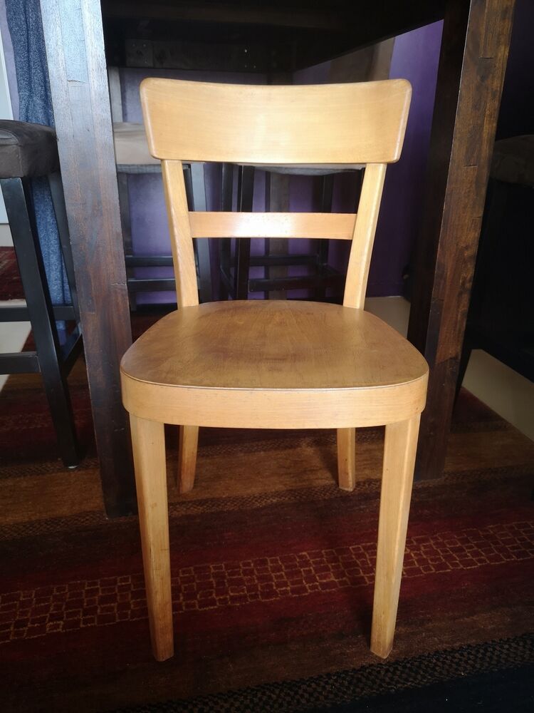 Horgen Glarus bistro chair, signed and made in Switzerland - 1950s