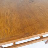 Coffee table in soap treated oak designed by Hans J. Wegner from the 1960s.