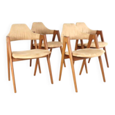 Ensemble de 4 chaises Compass modèle 42 de Kai Kristiansen pour SVA Møbler.