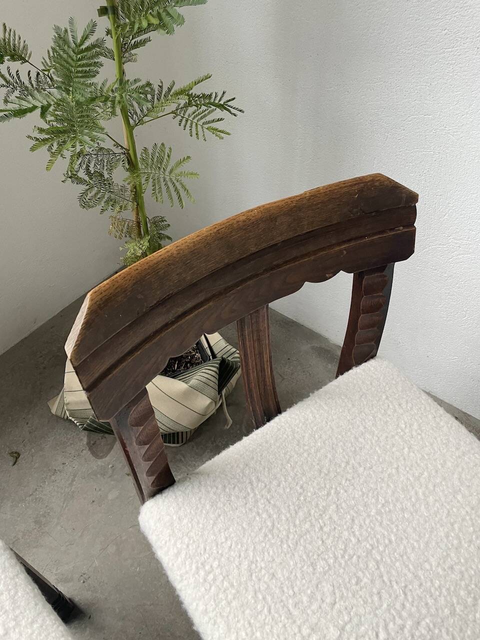 Set of 6 brutalist chairs from the 1940s