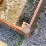 Large vintage wooden chest gymnast plinth