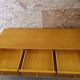 Vintage wooden rattan wicker buffet enfilade