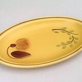 1960s 2 dishes Ateliers du Revernay France (Digoin Saône-et-Loire) Matte stoneware