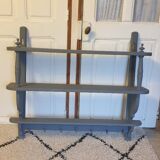 Coat rack wall shelves