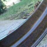 Vintage mirror year 70 smoked plexi