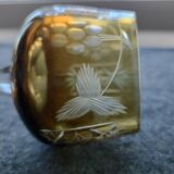 Two cut crystal glasses