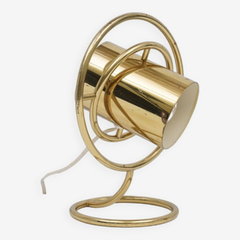 Lampe moderniste art deco en laiton