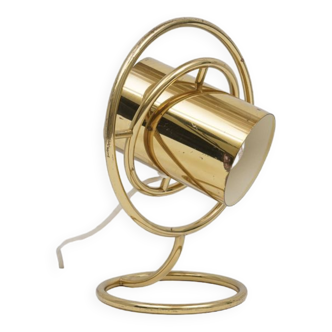 Modernist art deco brass lamp