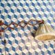 Applique ciseaux vintage en teck
