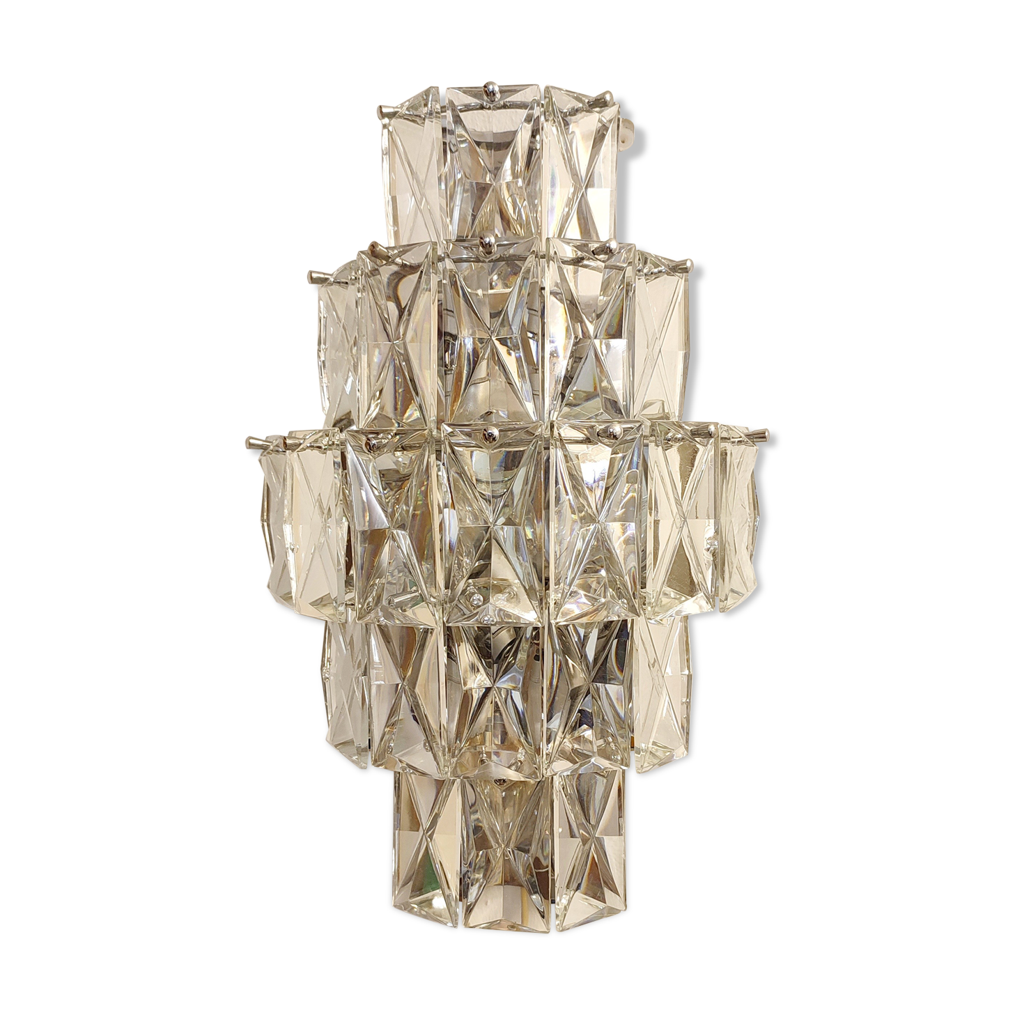 Kinkeldey glass wall lamp, Germany, 1970