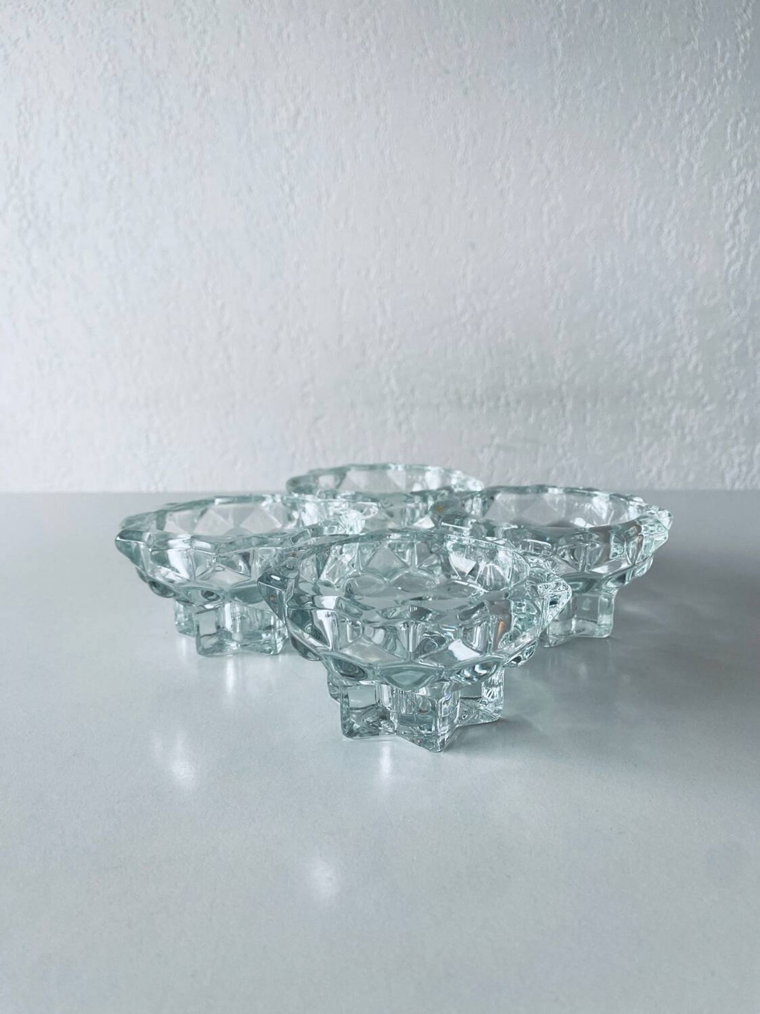 Bougeoir étoilé en cristal