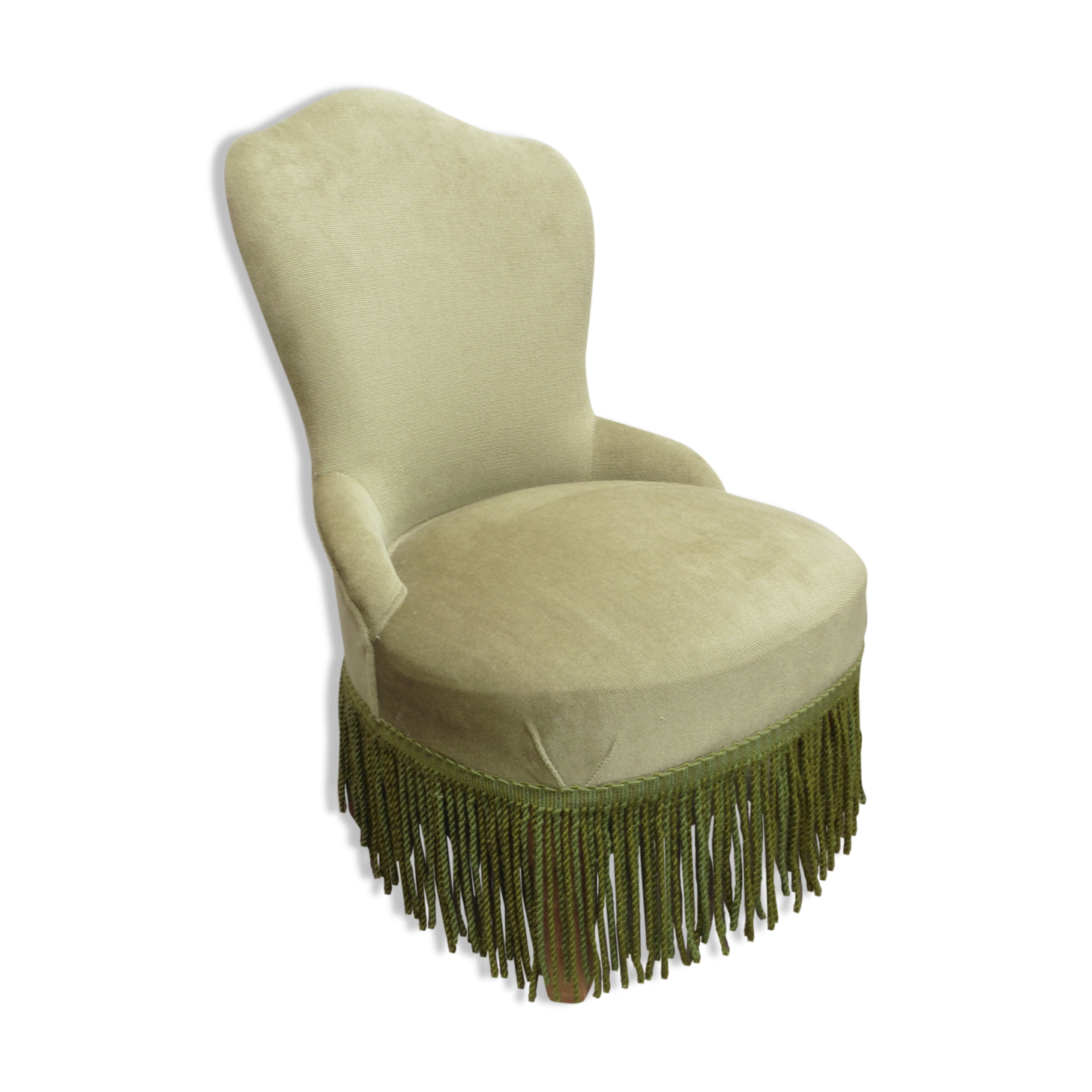 Green armchair