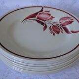 Lot 8 flat plates gien tulip model