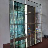 Glazed brass shelf to install