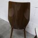 Lot de 6 chaises Baumann modèle 840 G2S finition acajou verni, 1963