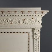 Lit ancien de style néo-Renaissance en peuplier sculpté, XXe siècle