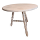 Table d'appoint ronde basse rénovée