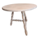 Table d'appoint ronde basse rénovée