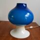 Lampe scandinave Hans-Agne Jakobsson verre bleu 60s