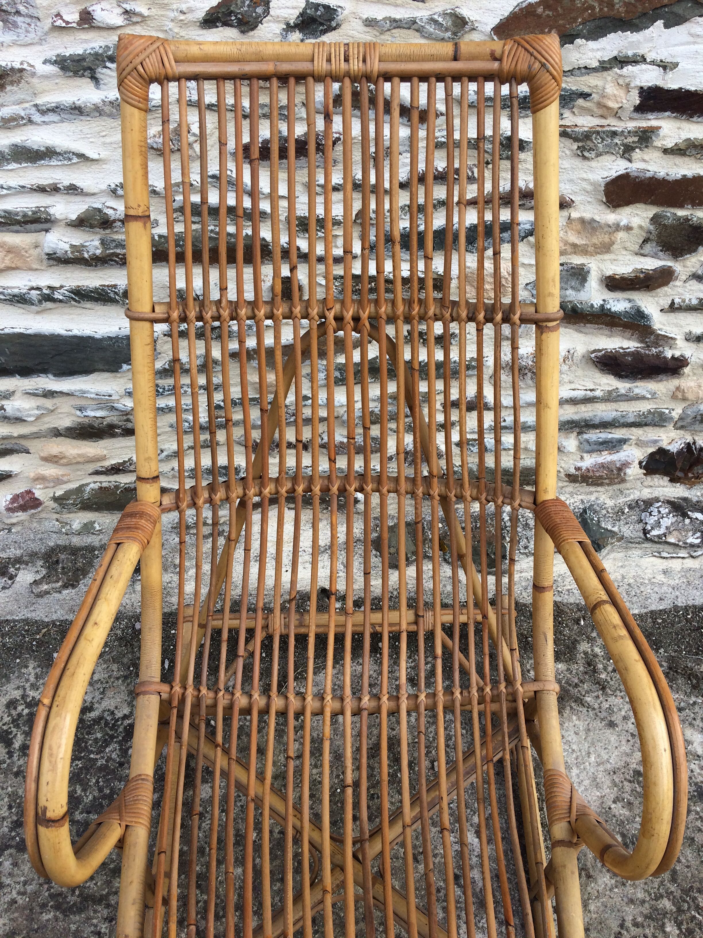 Rattan rocking chair