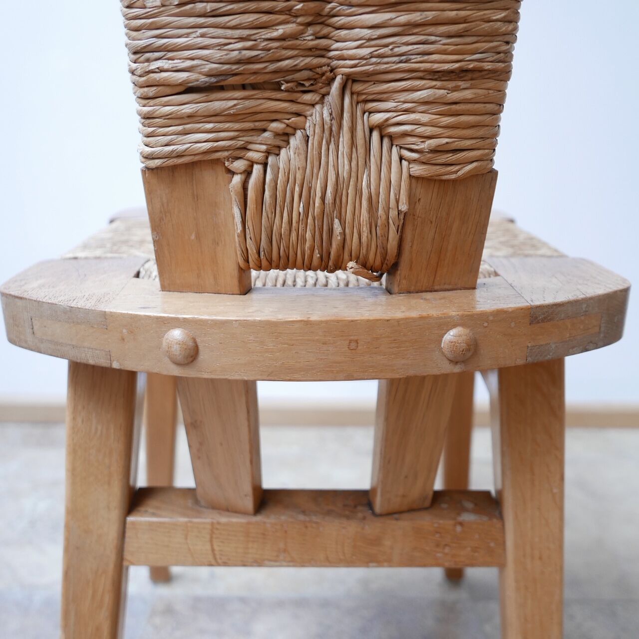 Set of Dutch Arts & Crafts Dining Chairs by W Kuyper