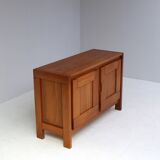 Maison Regain Sideboard in Solid Elm, France, 1970s