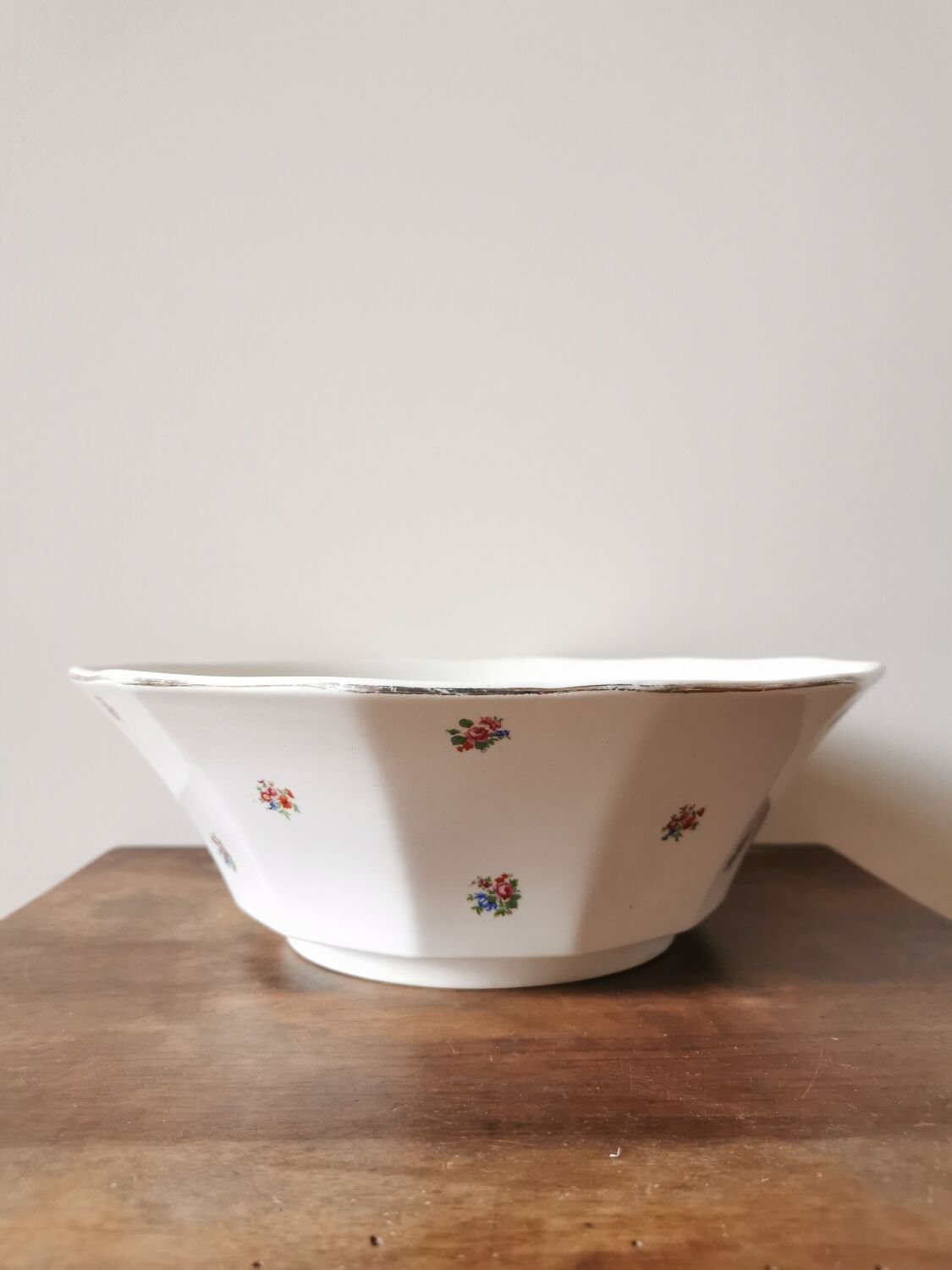 Vintage Digoin salad bowl
