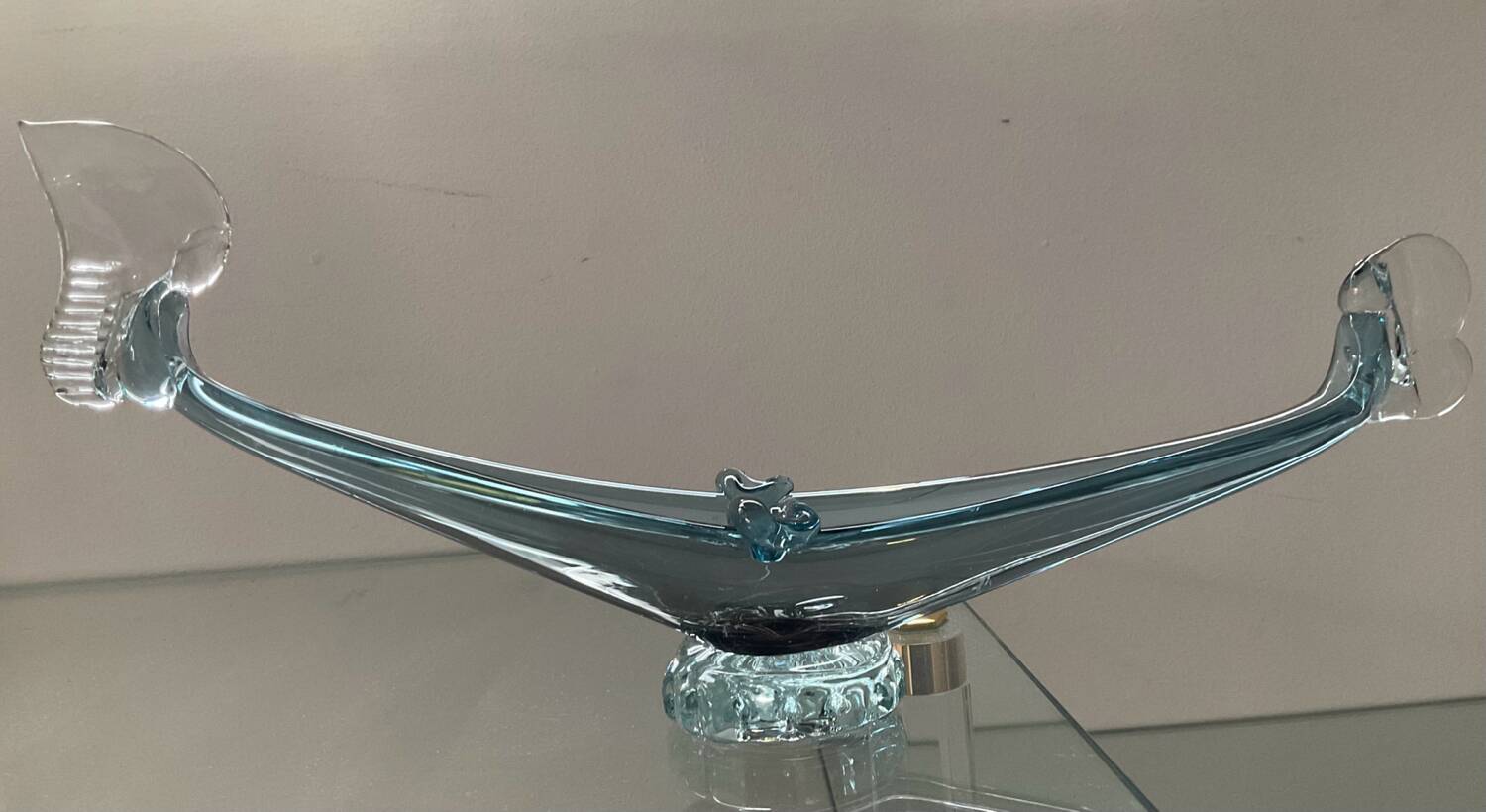 Vintage Murano gondola glass paste pocket emptier