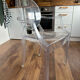 3 fauteuils style Kartell Louis Ghost transparents – Philippe Starck