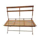 Iron garden bench