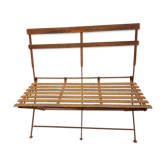 Iron garden bench