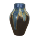 Vase céramique à coulures années 50 signé