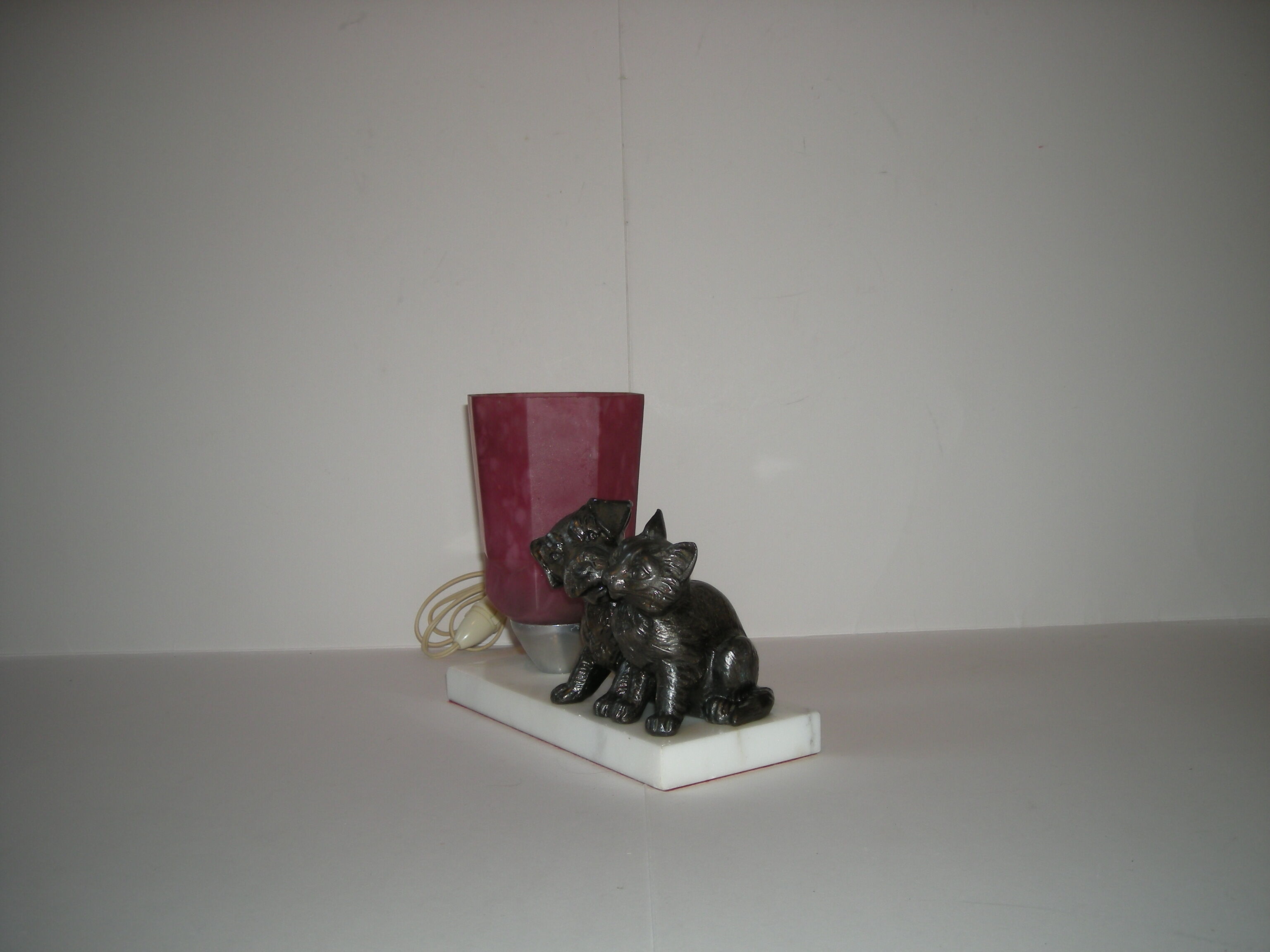 Lamp dog cat from the 40s - 50s