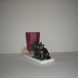 Lamp dog cat from the 40s - 50s