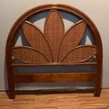 Single rattan headboard