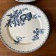 Flat plates Sarreguemines Terre de Fer model Blue Favorite