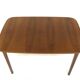 Scandinavian walnut dining table, Sweden, 1960s