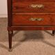 small jump commode in mahogany in Empire style