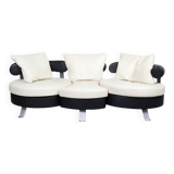 Mario Spinelli for Formenti — 3-Seater Leather Sofa — Italy, 1980s