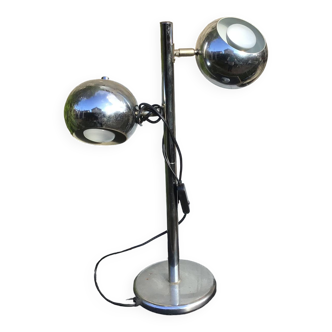 Beautiful vintage chrome designer lamp. Italian 60/70