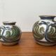 Cactus series round vases in ceramic from the mid-century modern Danish studio Søholm, 1960s, set of 2.
