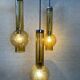 3x Staff Leuchten vintage pendant lamps