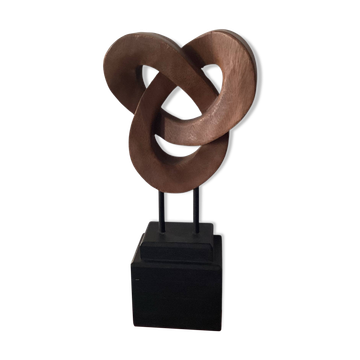 Sculpture moderne en bois